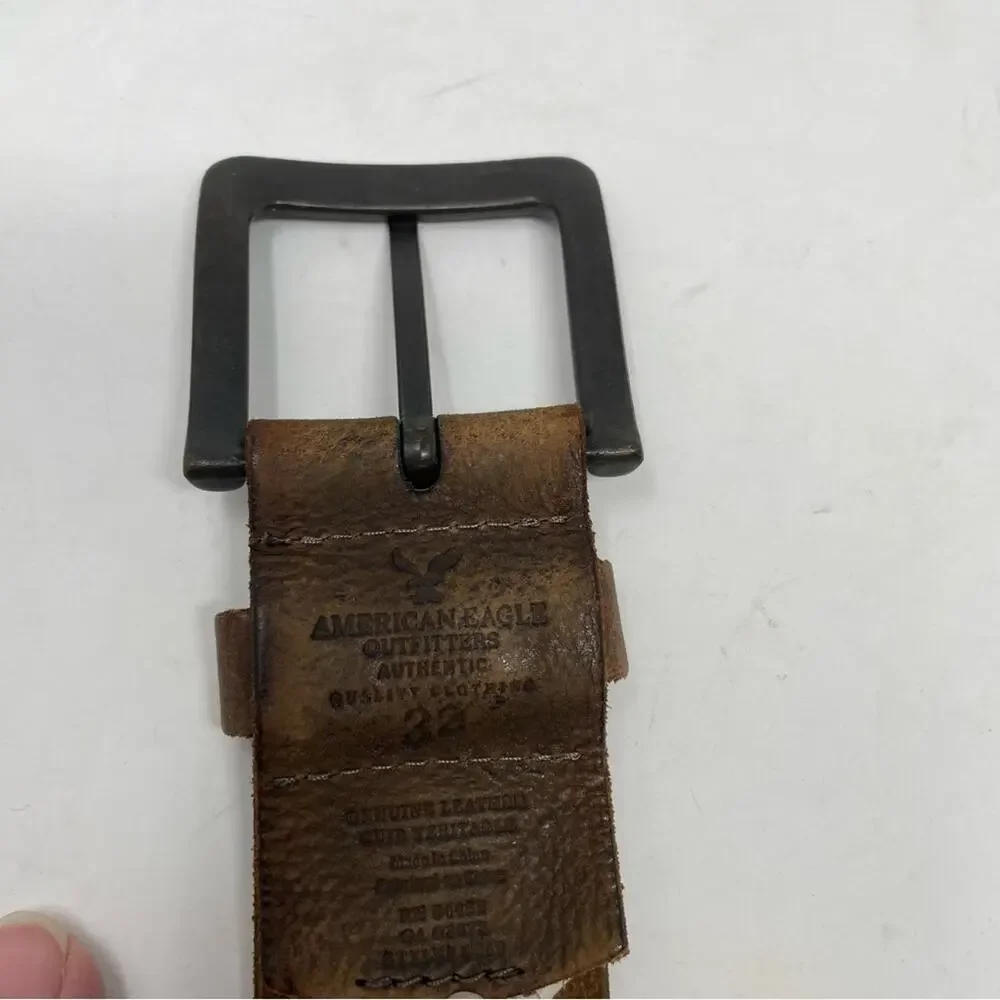 American Eagle Brown Leather Embellished 1.5
